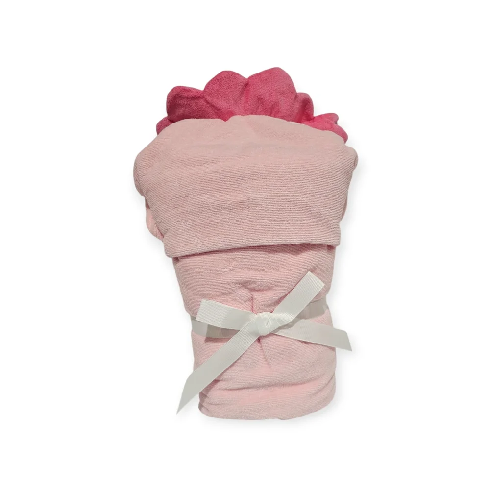 Caro Kids Baby Dinosaur Cotton Hooded Towel PINK NEW